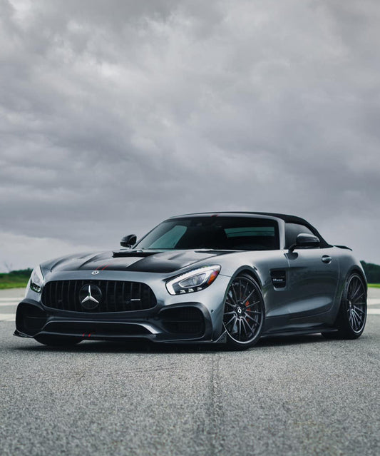 Mercedes Benz AMG GT GTS C190 2015 2016 2017 Pre-Facelift with Aftermarket Parts - RT Style Front Lip Carbon Fiber from Aero Republic