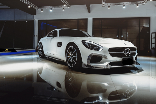 Mercedes Benz AMG GT GTS C190 2015 2016 2017 Pre-Facelift with Aftermarket Parts - RT Style Front Lip Carbon Fiber from Aero Republic