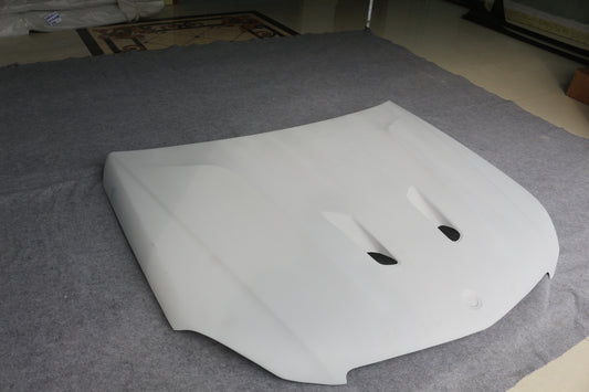 Mercedes Benz C-Class C63 AMG C204 2012 2013 2014 with Aftermarket Parts - Black Series Conversion Style Hood Carbon Fiber / FRP from Aero Republic