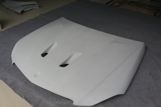 Mercedes Benz C-Class C63 AMG C204 2012 2013 2014 with Aftermarket Parts - Black Series Conversion Style Hood Carbon Fiber / FRP from Aero Republic
