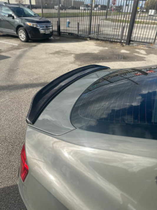 Aero Republic Carbon Fiber Rear Spoiler CA Style for Audi A5 S5 RS5 B9 B9.5 4 Door Sedan 2017-ON