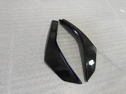 Chevrolet Corvette C8 Base 2020-ON with Aftermarket Parts - Front Canards Dry Pre-preg Carbon Fiber from Aero Republic