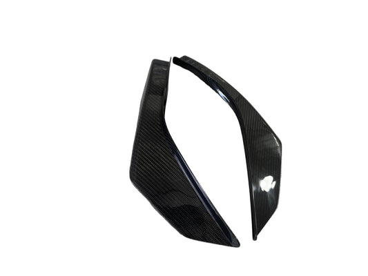 Chevrolet Corvette C8 Base 2020-ON with Aftermarket Parts - Front Canards Dry Pre-preg Carbon Fiber from Aero Republic