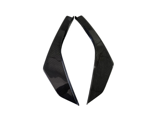 Chevrolet Corvette C8 Base 2020-ON with Aftermarket Parts - Front Canards Dry Pre-preg Carbon Fiber from Aero Republic