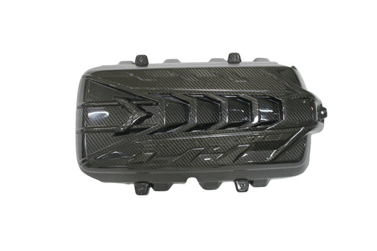 Chevrolet Corvette C8 Base 2020-ON with Aftermarket Parts - V2 Engine Cover Dry Pre-preg Carbon Fiber from Aero Republic