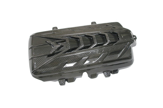 Chevrolet Corvette C8 Base 2020-ON with Aftermarket Parts - V2 Engine Cover Dry Pre-preg Carbon Fiber from Aero Republic
