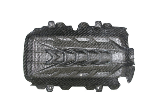 Chevrolet Corvette C8 Base 2020-ON with Aftermarket Parts - V2 Engine Cover Dry Pre-preg Carbon Fiber from Aero Republic