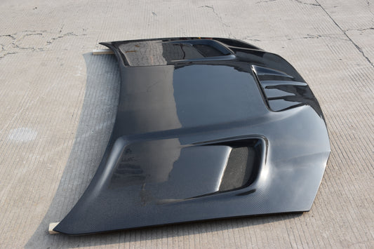 Chrysler 300C 2011 2012 2013 2014 2015 2016 2017 2018 2019 2020 2021 2022 2023 with Aftermarket Parts - Hood Carbon Fiber / FRP from Aero Republic
