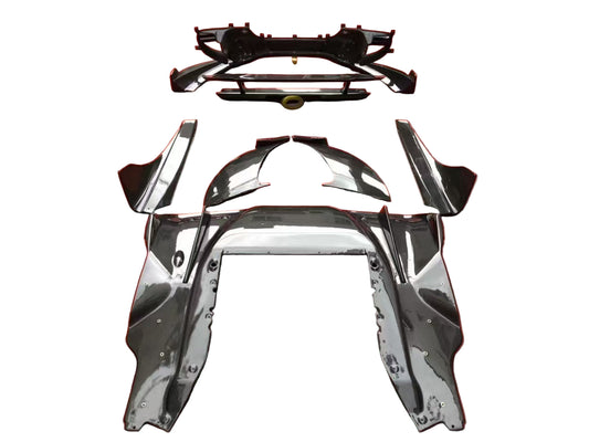 McLaren MP4-12C 2012 2013 2014 with Aftermarket Parts - DMC Style Full Body Kit Carbon Fiber from Aero Republic
