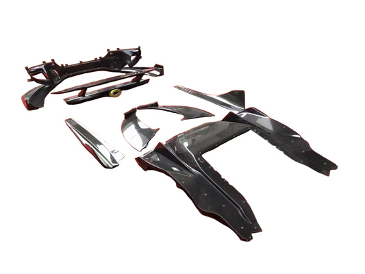 McLaren MP4-12C 2012 2013 2014 with Aftermarket Parts - DMC Style Full Body Kit Carbon Fiber from Aero Republic