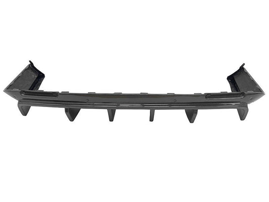 Dodge Challenger Hellcat Redeye T/A Scat Pack 392 SRT R/T SXT SE 2008-2023 (suitable for narrowbody, widebody requires slight modification to corners) with Aero Republic's Aftermarket Parts - Rear Diffuser Big Fin Carbon Fiber. A complete transformation of style and performance.