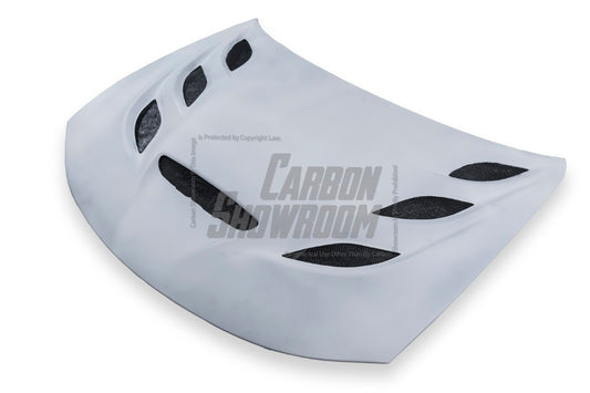 Dodge Charger 2015 2016 2017 2018 2019 2020 2021 2022 2023 with Aftermarket Parts - V2 Hood Carbon Fiber / FRP from Aero Republic