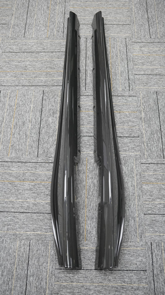 Ferrari 296 GTB GTS 2021-ON with Aftermarket Parts - OEM Replacement Style Side Skirts Carbon Fiber from Aero Republic