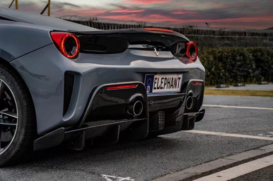 Ferrari 488 GTB with Aftermarket Parts - 1:1 Pista Style Full Body Kit Carbon Fiber / FRP from Aero Republic