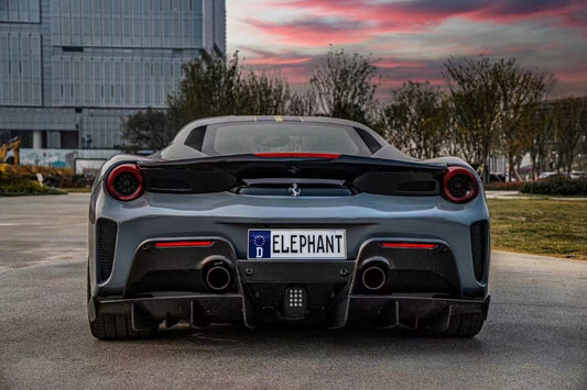 Ferrari 488 GTB with Aftermarket Parts - 1:1 Pista Style Full Body Kit Carbon Fiber / FRP from Aero Republic