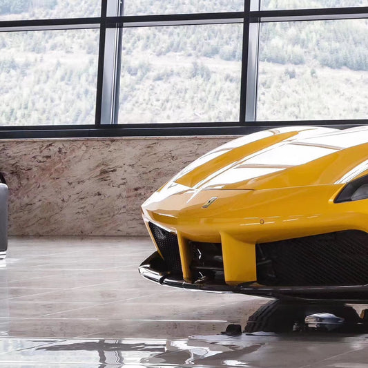 Ferrari 488 GTB & Spider 2016 2017 2018 2019 2020 with Aftermarket Parts - Cap Style Front Lip Carbon Fiber / FRP from Aero Republic