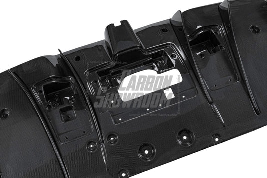 Ferrari 488 GTB & Spider 2016 2017 2018 2019 2020 with Aftermarket Parts - OEM 1:1 Style Replacement Rear Diffuser Dry Pre-preg Carbon Fiber from Aero Republic