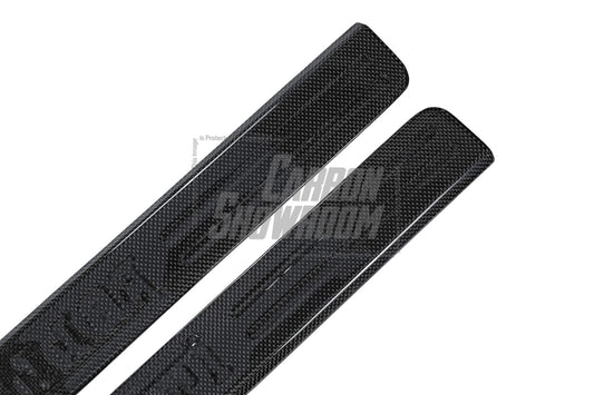 Ferrari 488 GTB & Spider 2016 2017 2018 2019 2020 with Aftermarket Parts - OEM 1:1 Style Door Sills Dry Pre-preg Carbon Fiber from Aero Republic