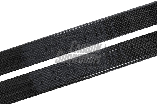 Ferrari 488 GTB & Spider 2016 2017 2018 2019 2020 with Aftermarket Parts - OEM 1:1 Style Door Sills Dry Pre-preg Carbon Fiber from Aero Republic