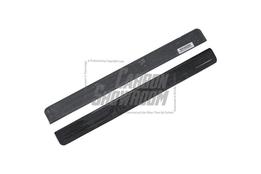 Ferrari 488 GTB & Spider 2016 2017 2018 2019 2020 with Aftermarket Parts - OEM 1:1 Style Door Sills Dry Pre-preg Carbon Fiber from Aero Republic