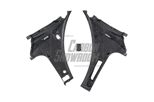 Ferrari 488 GTB & Spider 2016 2017 2018 2019 2020 with Aftermarket Parts - OEM 1:1 Style Replacement Front Trunk Rear Panels Dry Pre-preg Carbon Fiber from Aero Republic