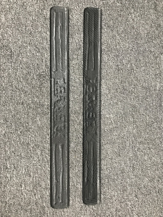 Ferrari 488 GTB & Spider 2016 2017 2018 2019 2020 with Aftermarket Parts - 1:1 Pista Style (With & Without Logo) Outside Door Sill Plate Carbon Fiber