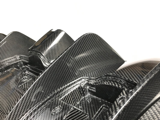 Ferrari 488 GTB & Spider with Aftermarket Parts - N Style Rear Diffuser Pre-preg Carbon Fiber / FRP from Aero Republic