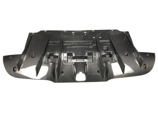 Ferrari 488 GTB & Spider with Aftermarket Parts - N Style Rear Diffuser Pre-preg Carbon Fiber / FRP from Aero Republic