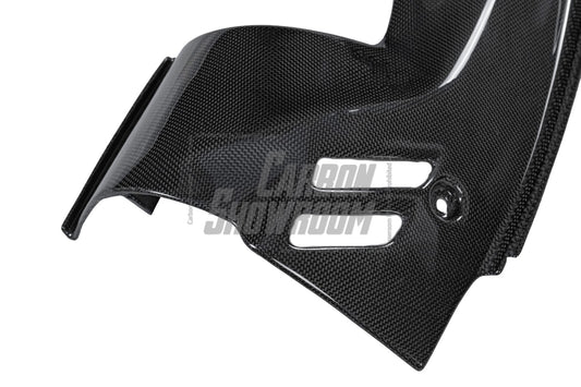 Ferrari 488 Spider 2016 2017 2018 2019 2020 with Aftermarket Parts - OEM 1:1 Style Replacement Engine Bay Side Panels Dry Pre-preg Carbon Fiber from Aero Republic