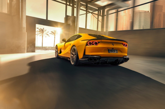 Ferrari 812 Superfast 2018 2019 2020 with Aftermarket Parts - Rear Spoiler Carbon Fiber / FRP from Aero Republic