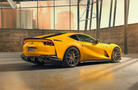 Ferrari 812 Superfast 2018 2019 2020 with Aftermarket Parts - Rear Spoiler Carbon Fiber / FRP from Aero Republic