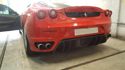 Ferrari F430 2005–2009 with Aftermarket Parts - OEM Replacement Style Rear Diffuser Carbon Fiber from Aero Republic