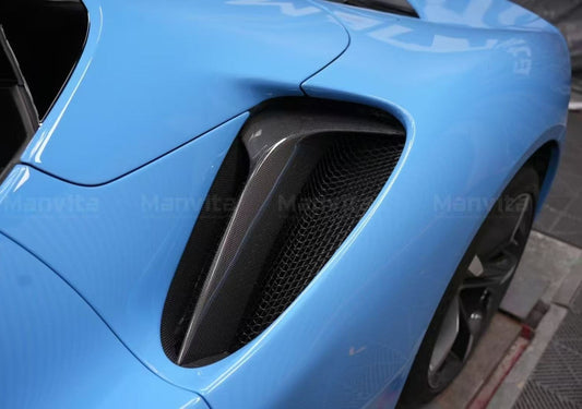 Ferrari SF90 Stradale & Spider 2021 2022 2023 2024 2025 with Aftermarket Parts - OEM 1:1 Style Side Air Intake Pre-preg Carbon Fiber from Aero Republic