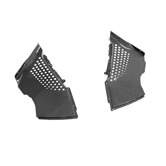 Ferrari SF90 Stradale & Spider 2021 2022 2023 2024 2025 with Aftermarket Parts - OEM 1:1 Style Replacement Engine Bay Side Surround Pre-preg Carbon Fiber from Aero Republic