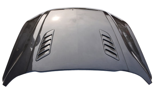 Ford Mustang Ecoboost V6 GT March1 Bullitt S550.2 2018 2019 2020 2021 2022 2023 with Aftermarket Parts - V2 Hood Carbon Fiber/FRP from Aero Republic