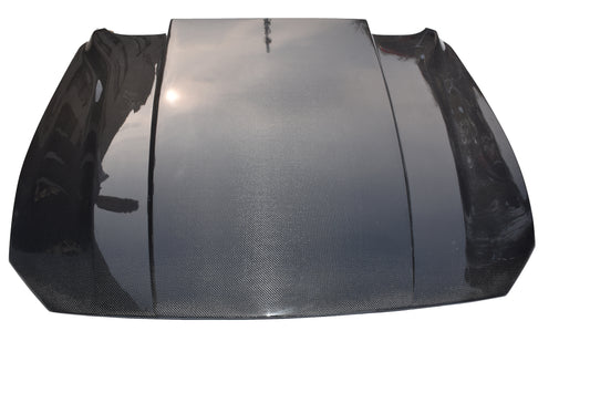 Ford Mustang Ecoboost V6 GT March1 Bullitt S550.2 2018 2019 2020 2021 2022 2023 with Aftermarket Parts - V3 Hood Carbon Fiber/FRP from Aero Republic