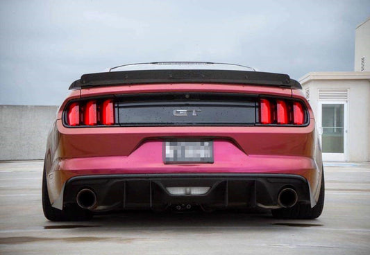 Ford Mustang GT 5.0 Mach1 Bullitt V6 3.6 Ecoboost 2.3 S550.1 S550.2 2015 2016 2017 2018 2019 2020 2021 2022 2023 with Aftermarket Parts - Z28 Style Rear Spoiler Carbon Fiber from Aero Republic