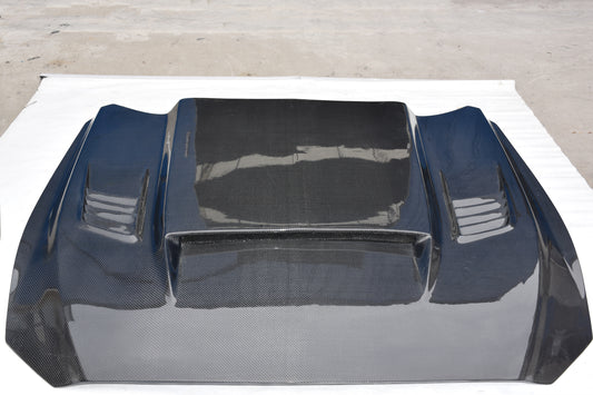 Ford Mustang GT 5.0 V6 3.6 Ecoboost 2.3 S550.1 2015 2016 2017 with Aftermarket Parts - V2 Hood Carbon Fiber/FRP from Aero Republic