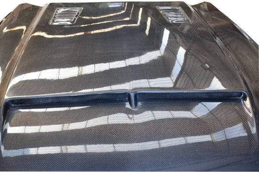Ford Mustang GT 5.0 V6 3.6 Ecoboost 2.3 S550.1 2015 2016 2017 with Aftermarket Parts - V3 Hood Carbon Fiber/FRP from Aero Republic