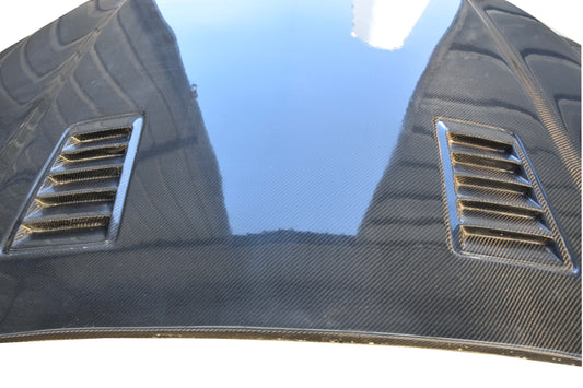 Ford Mustang GT 5.0 V6 3.6 Ecoboost 2.3 S550.1 2015 2016 2017 with Aftermarket Parts - V3 Hood Carbon Fiber/FRP from Aero Republic