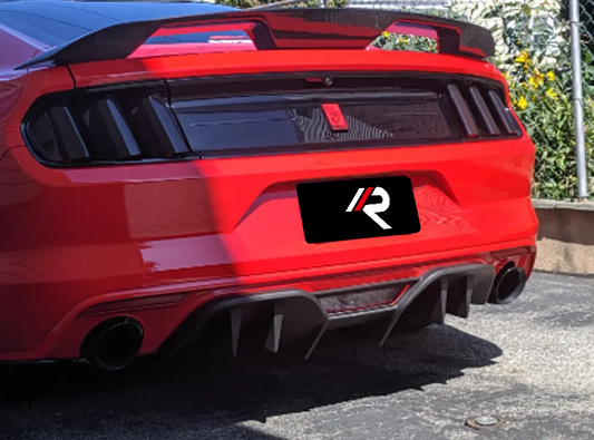 Ford Mustang Ecoboost V6 GT March1 Bullitt S550.1 S550.2 2015 2016 2017 2018 2019 2020 2021 2022 2023 with Aftermarket Parts - GT350 Style Rear Spoiler Carbon Fiber from Aero Republic