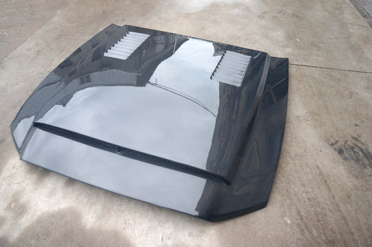 Ford Mustang V6 GT V8 2009 2010 2011 2012 2013 2014 with Aftermarket Parts - Hood Carbon Fiber/FRP from Aero Republic