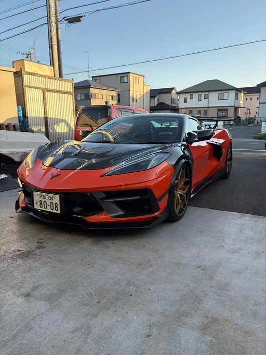 Chevrolet C8 Corvette Base 2020-ON with Aftermarket Parts - Front Fenders Carbon Fiber from Aero Republic