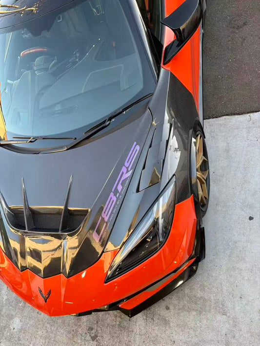 Chevrolet C8 Corvette Base 2020-ON with Aftermarket Parts - Front Fenders Carbon Fiber from Aero Republic