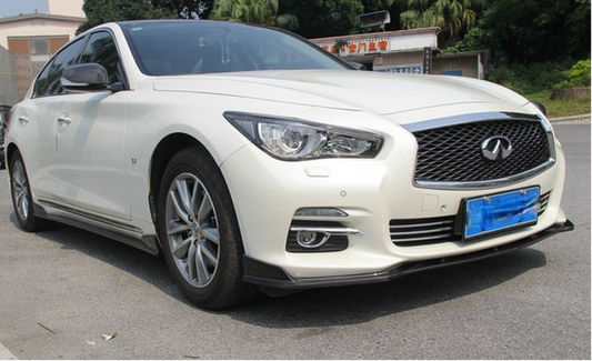 Infiniti Q50 Premium Pre-Facelift 2014 2015 2016 2017 with Aftermarket Parts - Front Lip Carbon Fiber from Aero Republic