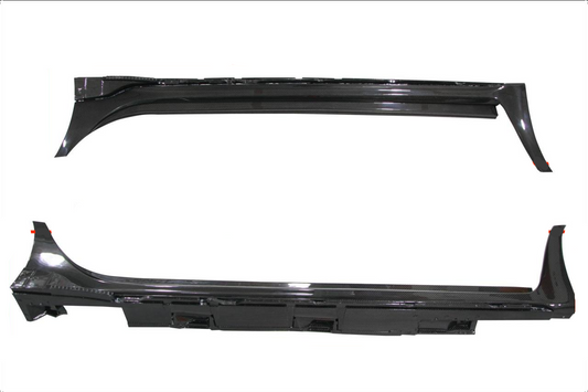 Honda Civic Type-R FL5 2023-ON with Aftermarket Parts - OEM Replacement Rocker Panel Carbon Fiber from Aero Republic