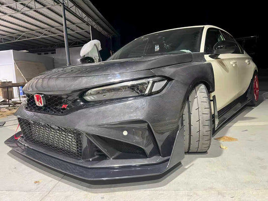 Honda Civic Type-R FL5 2023-ON with Aftermarket Parts - Time Attack Front Fenders Carbon Fiber from Aero Republic
