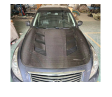 Infiniti G37 G37x Anniversary Limited Journey Sport S X Base 2009 2010 2011 2012 2013 with Aftermarket Parts - AM Hood Carbon Fiber from Aero Republic