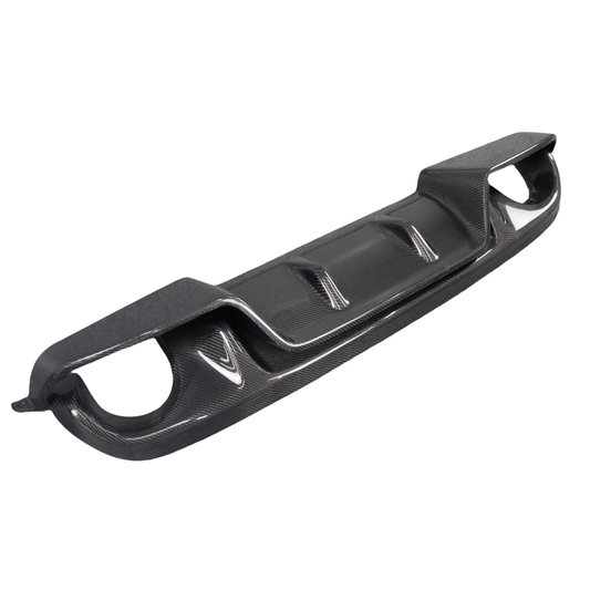 Infiniti Q50 Red Sport 400 Luxe Sensory Signature Premium Pure 2014 2015 2016 2017 with Aftermarket Parts - Japanese Version 2 Rear Diffuser Carbon Fiber from Aero Republic