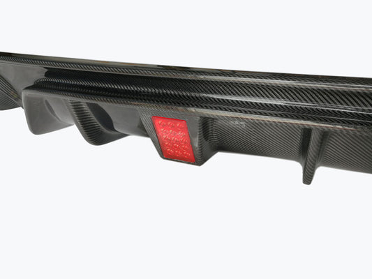 Infiniti Q50 2014 2015 2016 2017 2018 2019 2020 2021 2022 2023 2024 with Aftermarket Parts - Rear Diffuser Carbon Fiber from Aero Republic